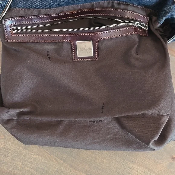 Auth Fendi Denim Mama Baguette - Picture 13 of 16